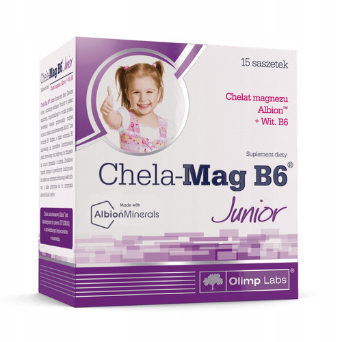 Olimp Chela-Mag B6 Junior Magnez dla Dzieci z Witaminą B6 15 Saszetek