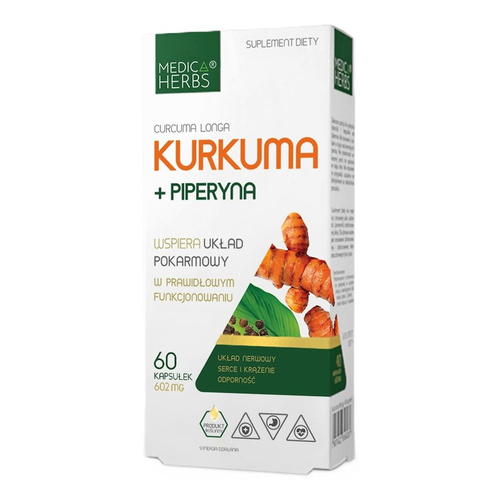 MEDICA HERBS Kurkuma + Piperyna 60 kaps.