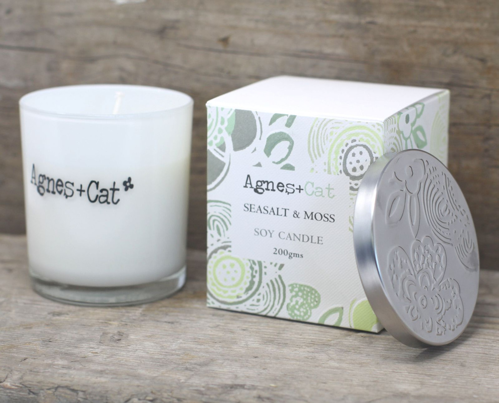 Agnes + Cat Votive Candle - Velvet Moon