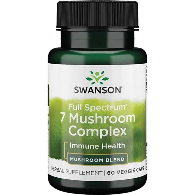 Swanson Full Spectrum 7 Mushroom Complex for Immune Support 60 Vcapsules