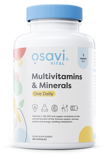 Osavi Multiwitamina i Minerały Jedna Dziennie 120 kapsułek