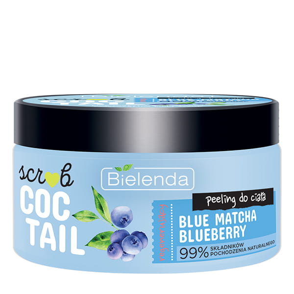 Bielenda Scrub Coctail Regenerujący Peeling do Ciała Blue Matcha & Blueberry 350g