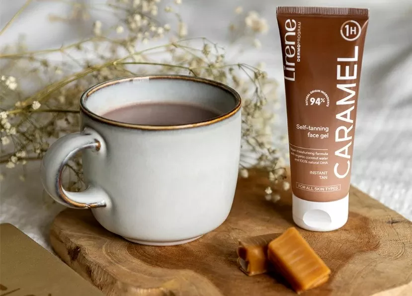 Lirene Perfect Tan Nawilżający Samoopalający Żel do Twarzy Caramel 75ml