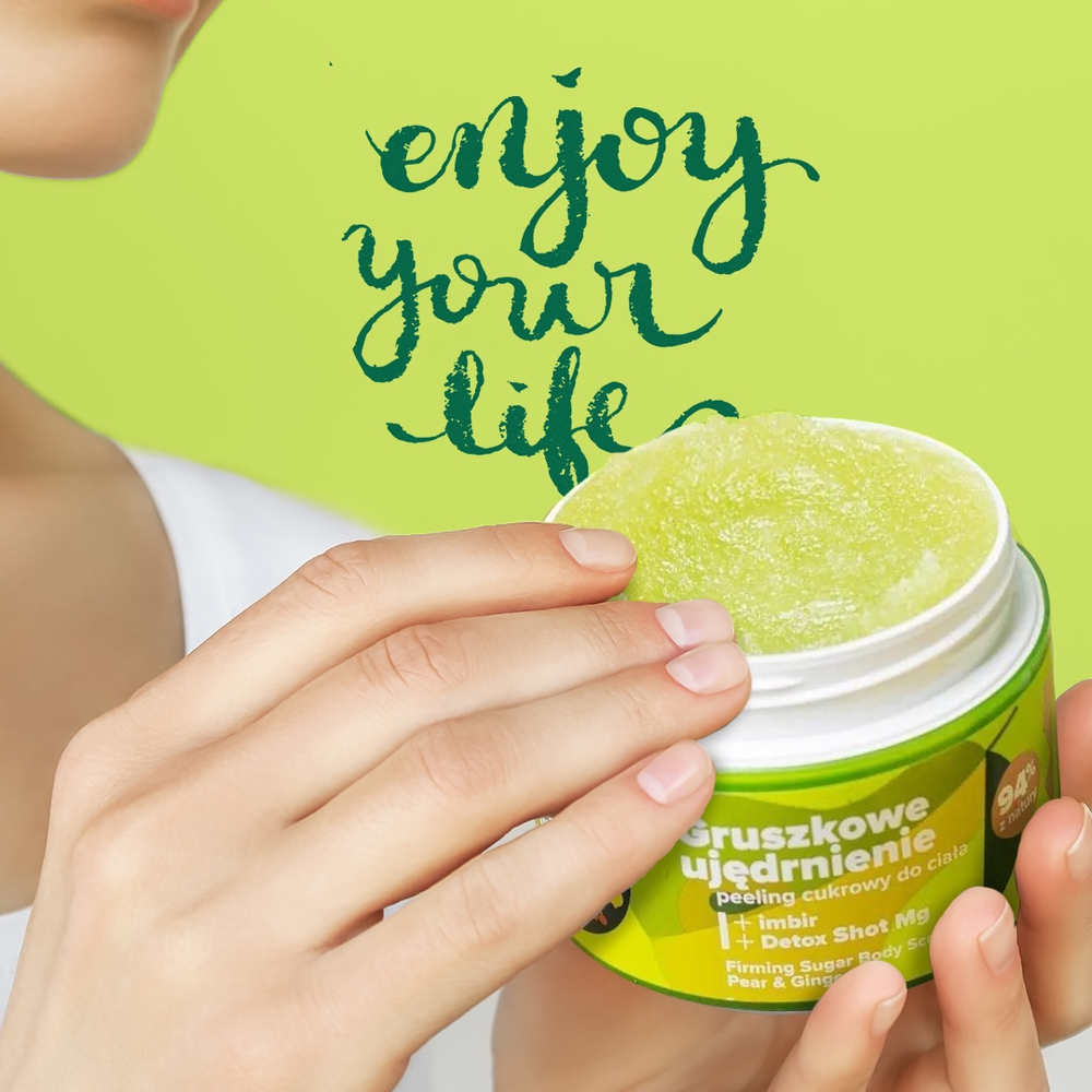 Tutti Frutti Firming Sugar Body Peeling Pear and Ginger Detox Shot Mg 300g