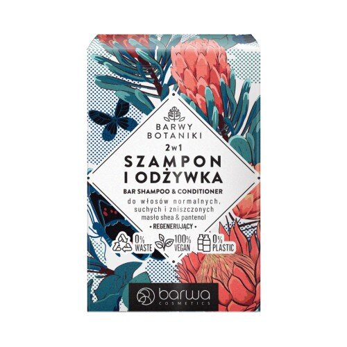 Barwa Barwy Botaniki 2in1 Regenerating Shampoo and Conditioner Bar 100g