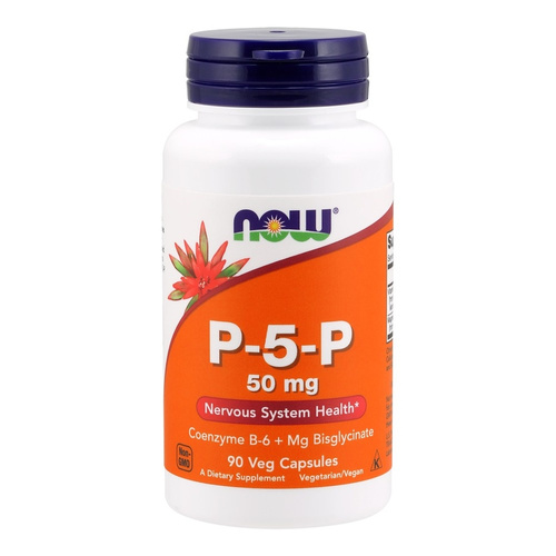 NOW Foods P-5-P 50 mg Active Form of Vitamin B6 90 Capsules