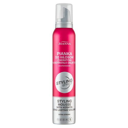 Joanna Styling Effect Ekstramocna Pianka do Włosów z Keratyną 150ml