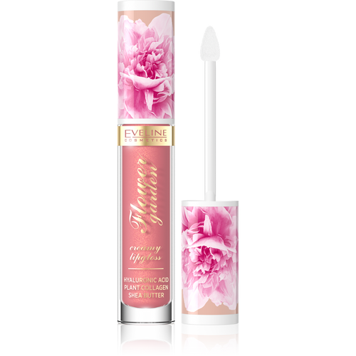 Eveline Flower Garden Kremowy Błyszczyk do Ust Nr 2 Vegan 4.5ml