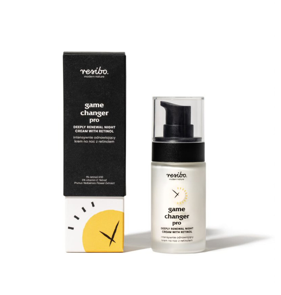 Resibo Game Changer Pro Intensywanie Odnawiający Krem do Twarzy z Retinolem na Noc 30ml