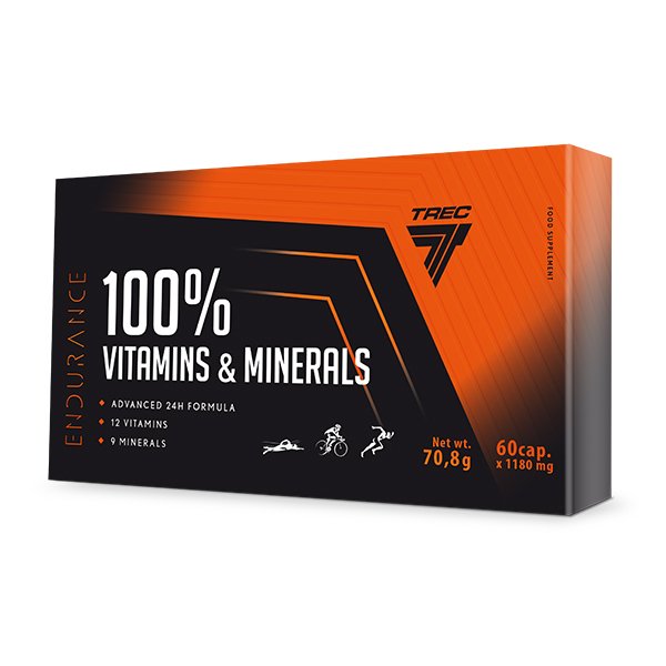 Trec Nutrition Endurance 100% Vitamins & Minerals Kompleks na Dzień i Noc 60 kaps.