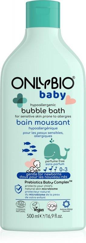 OnlyBio Baby Hypoallergenic Bath Lotion for Newborns Babies with Atopic and Allergic Skin 500ml