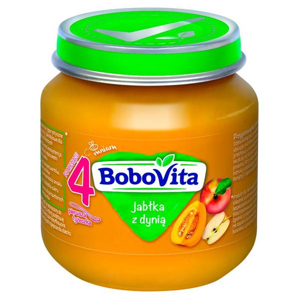 BoboVita Dessert Mousse Apples with Pumpkin for Infants after 4th Month 125g