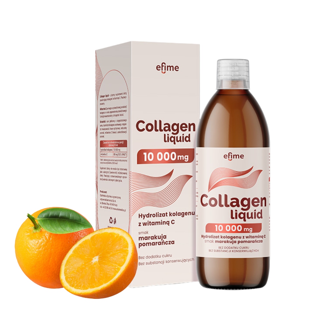 EkaMedica Efime Collagen Liquid 10,000mg Collagen Hydrolyzate with Vitamin C 500ml