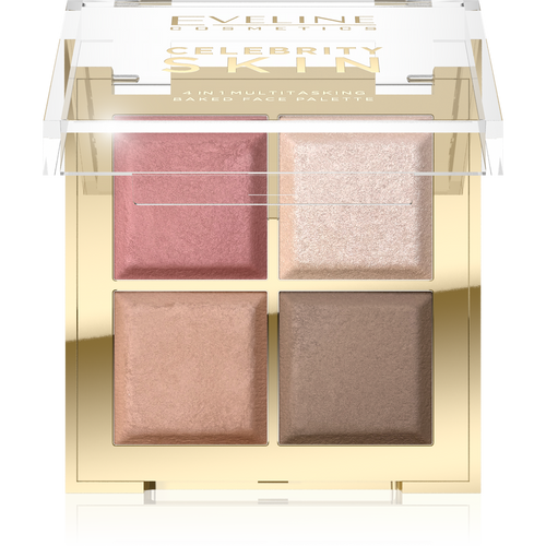Eveline Celebrity Skin Wypiekana Paleta Wielofunkcyjna do Konturowania 4w1 16g