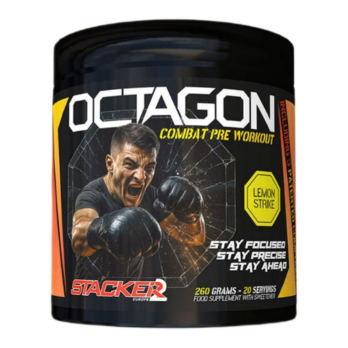 Stacker2 Europe Octagon Pre Workout, Lemon Strike - 260g