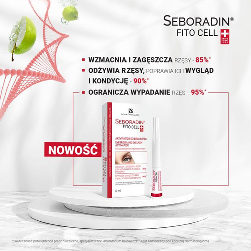 Seboradin Fito Cell Wzmacniający i Zagęszczający Aktywator do Brwi i Rzęs 6ml