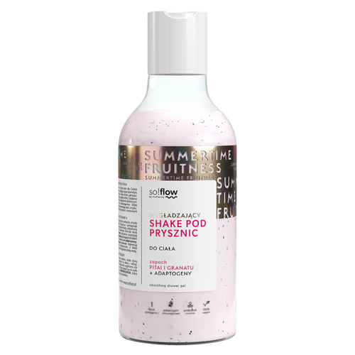 So!Flow Wygładzający Shake pod Prysznic Pitaja Granat z Adaptogenami 400ml