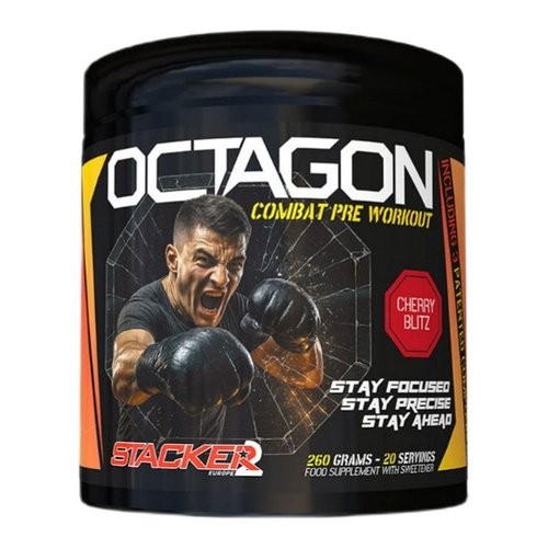 Stacker2 Europe Octagon Pre Workout, Cherry Blitz - 260g
