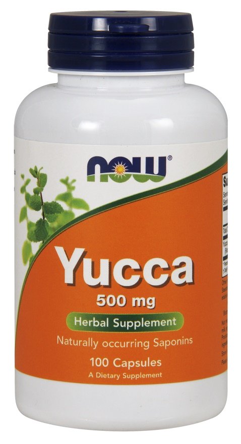 NOW Foods Jukka 500mg Suplement z Saponinami 100 Kapsułek