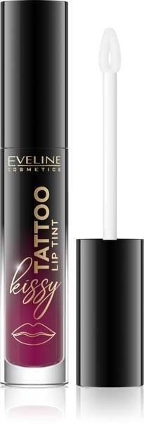 Eveline Kissy Tattoo Lip Tint Długotrwała Pomadka w Płynie Nr 01 Pretty Purple 4.5ml