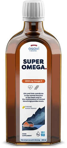 Osavi Super Omega 2900mg Omega 3 o smaku cytrynowym 250 ml