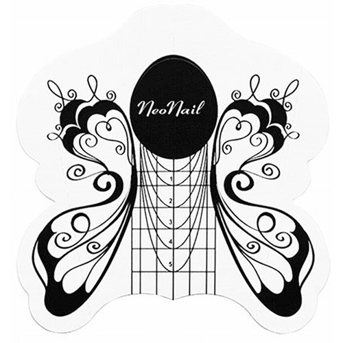 NeoNail Nail Extension Template Butterfly 100 Pieces