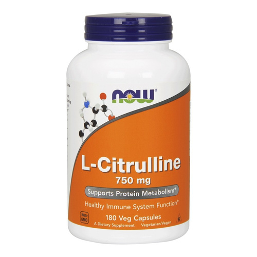 NOW Foods L-Citrulline 750 mg Muscle Performance and Recovery Support 180 Vcaps