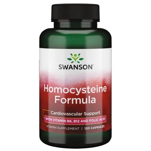 Swanson Homocysteine Formula for Circulatory System Support 120 Capsules