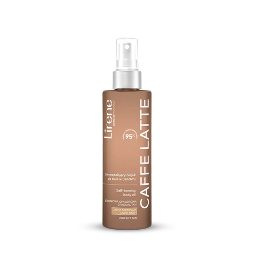 Lirene Perfect Tan Vegan Self-Tanning Body Oil Spray Caffe Latte 190ml