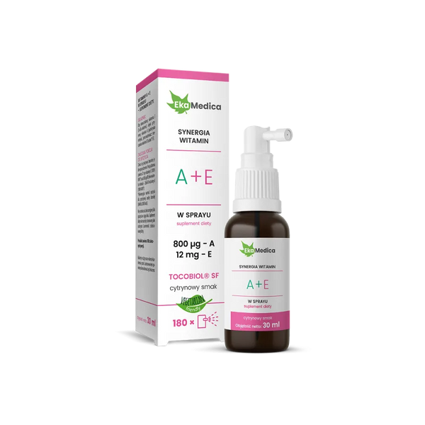 EkaMedica Witamina A 800 µg i E 12 mg w Sprayu 30ml