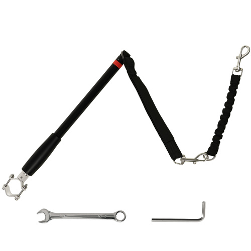 PawHut Dog Lead for Bicycle, Dog Leash for Cycling, Training, Jogging, Black