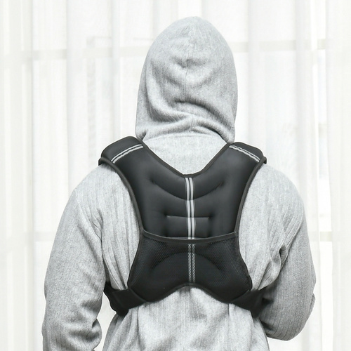 HOMCOM 8KG Weighted Vest, Running Weight Vest with Adjustable Strap, Convenient Pocket and Reflective Strips for Men and Women