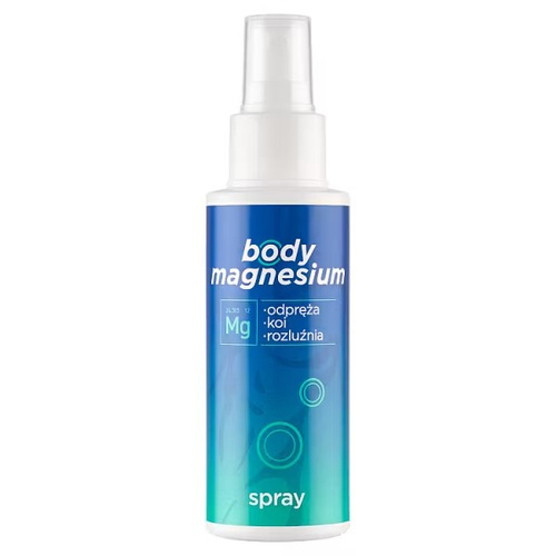 Bodymagnesium Rozgrzewający Spray Magnezowy Wspomagający Relaksację Spiętych Mięśni 100ml