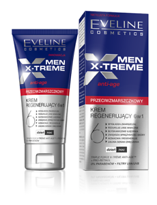 Eveline Men X-Treme Anti-Age 6w1 przeciwzmarszczkowy krem regenerujący dzień/noc 50ml