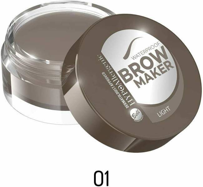 Bell HypoAllergenic Waterproof Brow Maker Wodoodporna Pomada do Brwi 01 Light 5g