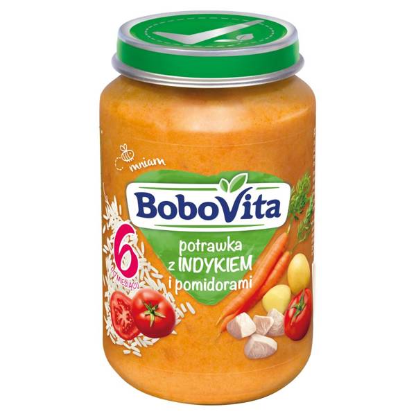 BoboVita Dish Turkey and Tomatoes Stew for Babies after 6th Month 190g