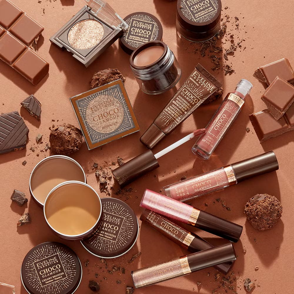Eveline Choco Glamour Pomadka Winylowa w Płynie z Efektem Glossy Lips Nr 3 Toffe Chocolate 4,5ml