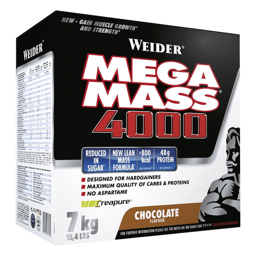 Weider Mega Mass 4000, Vanilla - 7000g