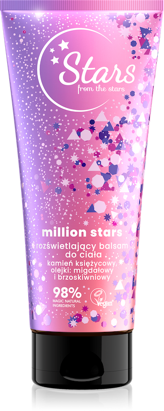 Stars from the Stars Million Stars Balsam do Ciała Rozświetlający Kamień Księżycowy 200ml