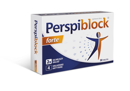 Perspiblock Forte Tabletki Hamujące Nadmierne Pocenie 30 Tabletek