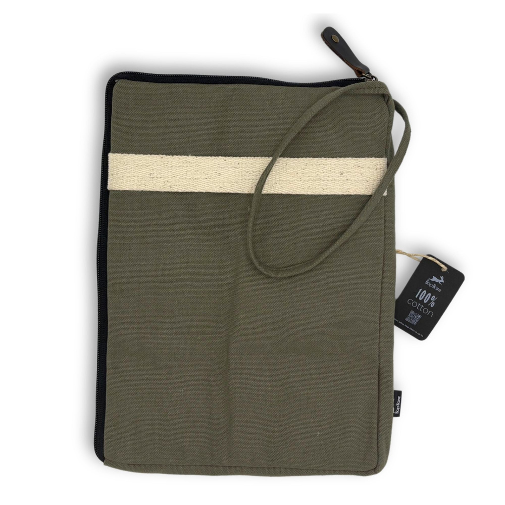 Canvas Tablet Pouch - Olive