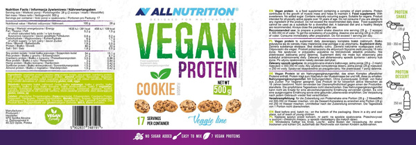 Allnutrition Vegan Protein Cookie 500g