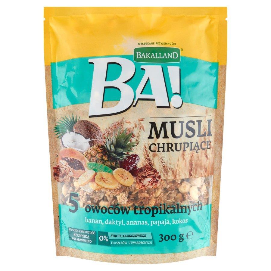 Bakalland Ba! Crunchy Muesli with 5 Tropical Fruits 300g