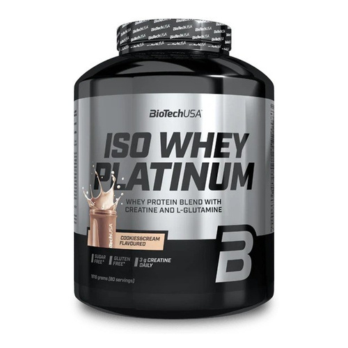 BioTechUSA Iso Whey Platinum Białko serwatkowe, Ciastka i śmietanka 1816g