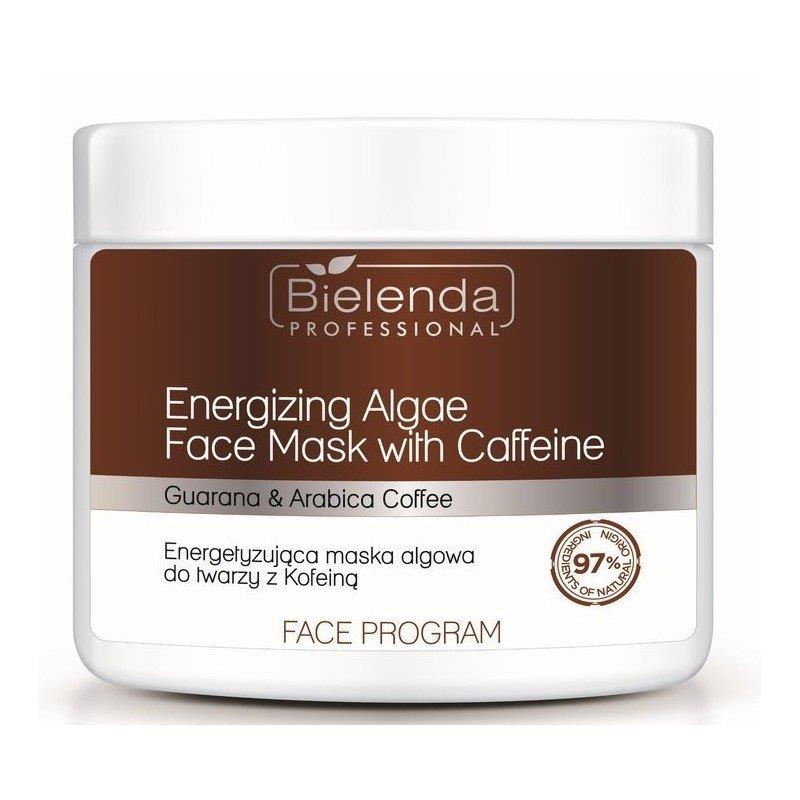 Bielenda Professional Face Program Energetyzująca Maska Algowa z Kofeiną dla Każdego Typu Cery 160g Best Before 30.11.25