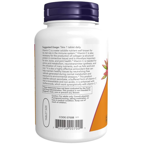 Now Foods Vitamin C-1000 Complex Complex Buffered 250mg Bioflavonoids 90 Tablets