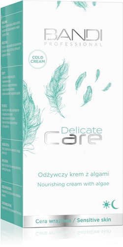 Bandi Delicate Care Odżywczy Krem z Algami dla Skóry Wrażliwej i Delikatnej 50ml