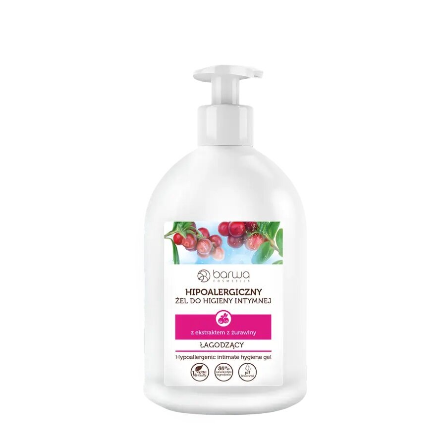 Barwa Hypoallergenic Soothing Intimate Gel with Cranberry 500ml