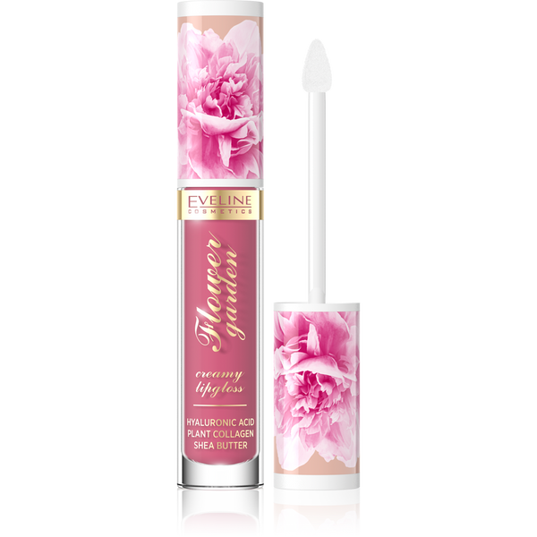 Eveline Flower Garden Kremowy Błyszczyk do Ust Nr 3 Vegan 4.5ml