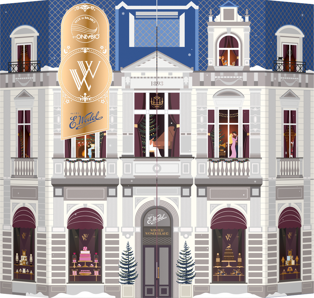 OnlyBio and Wedel Hair in Balance Winter Wonderland Advent Calendar 24 Pieces